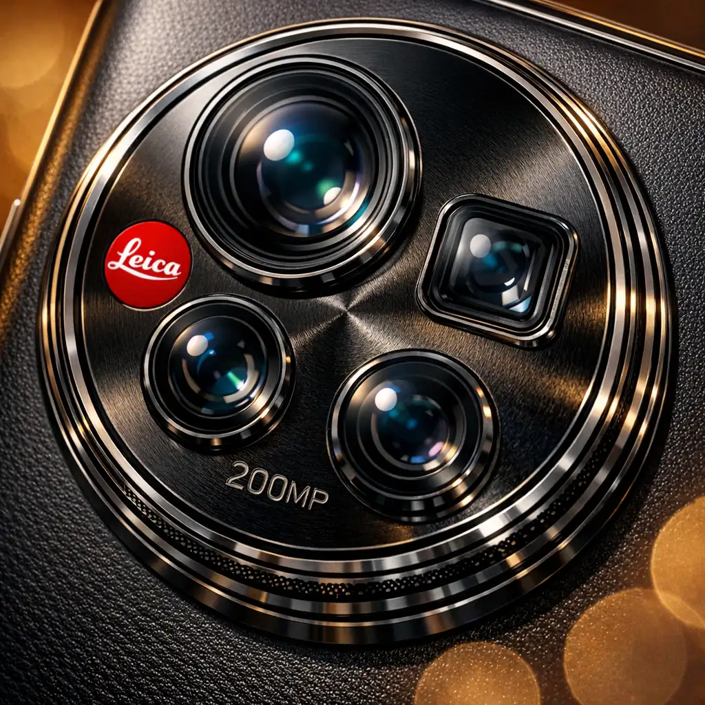 Xiaomi 17 Ultra 200MP Leica camera module close-up