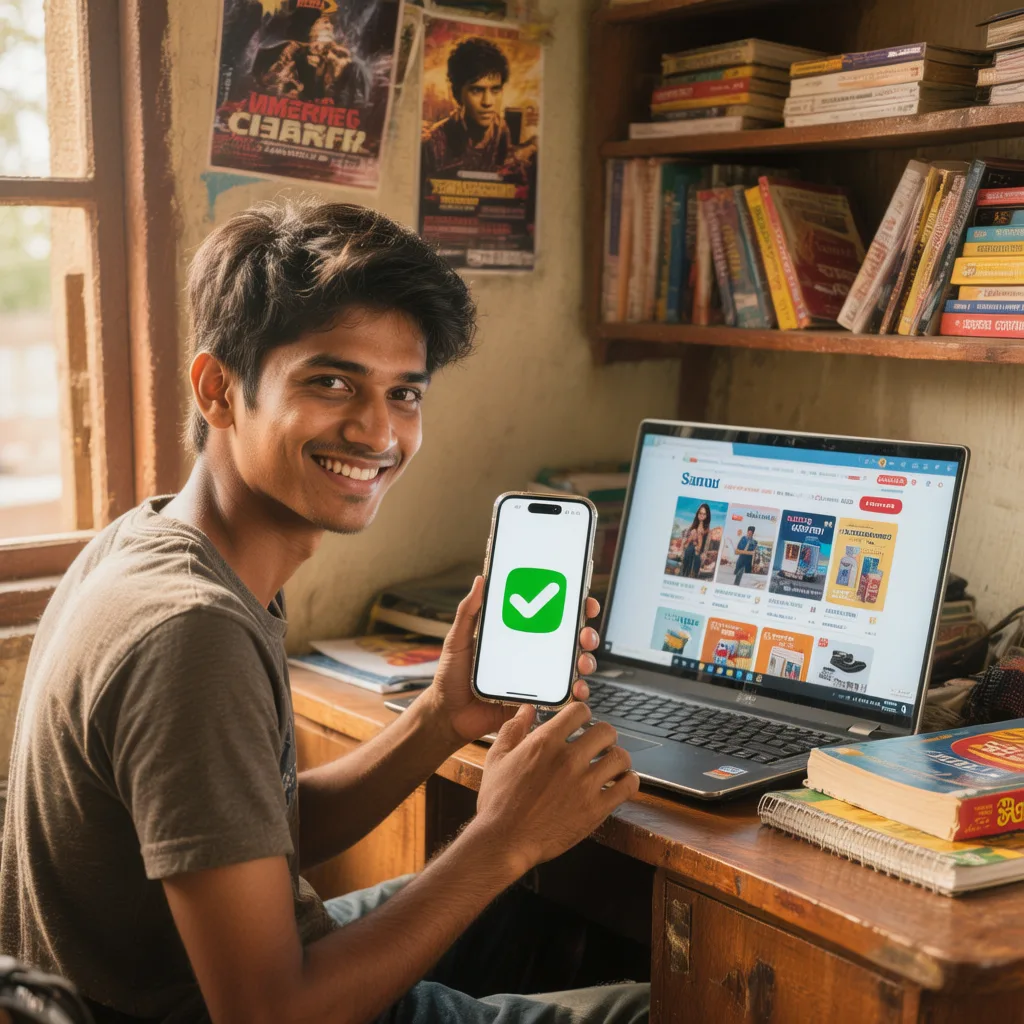 Indian Student Buying Best Budget Phone Under 15000 Rupees