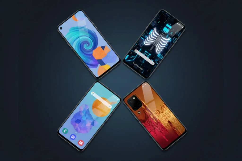 Best smartphones under 25000 in India 2025 - OnePlus Nord CE5, Samsung Galaxy A55, iQOO Neo 10R, Nothing Phone 3A, Realme P4 Pro comparison