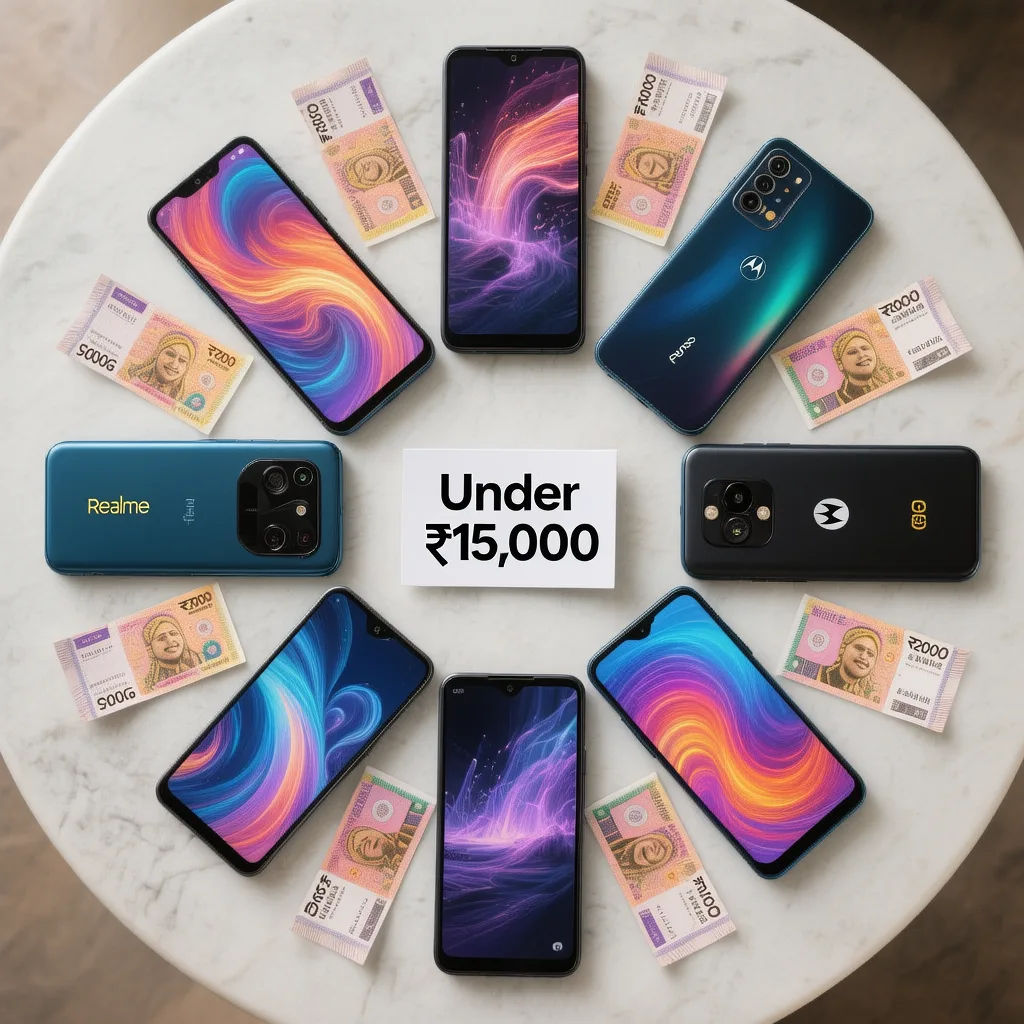 Best Phones Under 15000 in India 2025 - Top Budget Smartphones Comparison