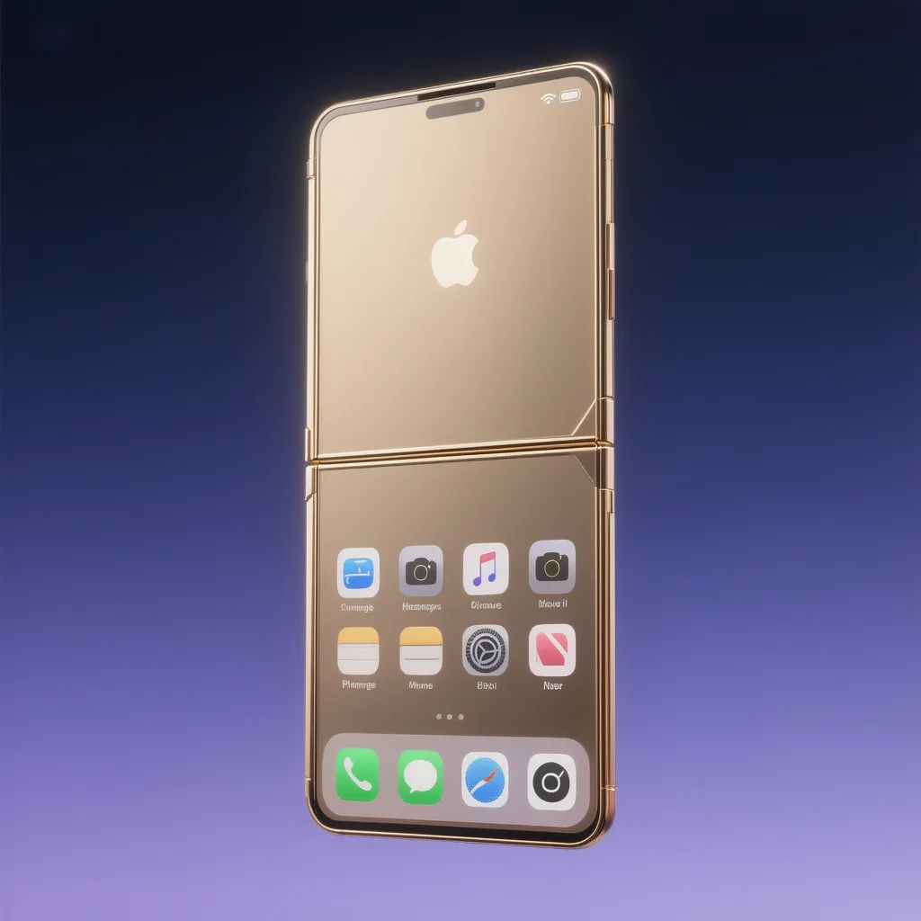 iPhone Fold 2026 - Apple's First Foldable Smartphone Concept Render
