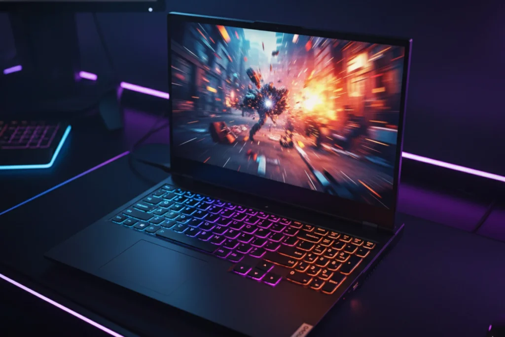 Lenovo Legion 5 RTX 5060 gaming performance test running AAA games at high settings