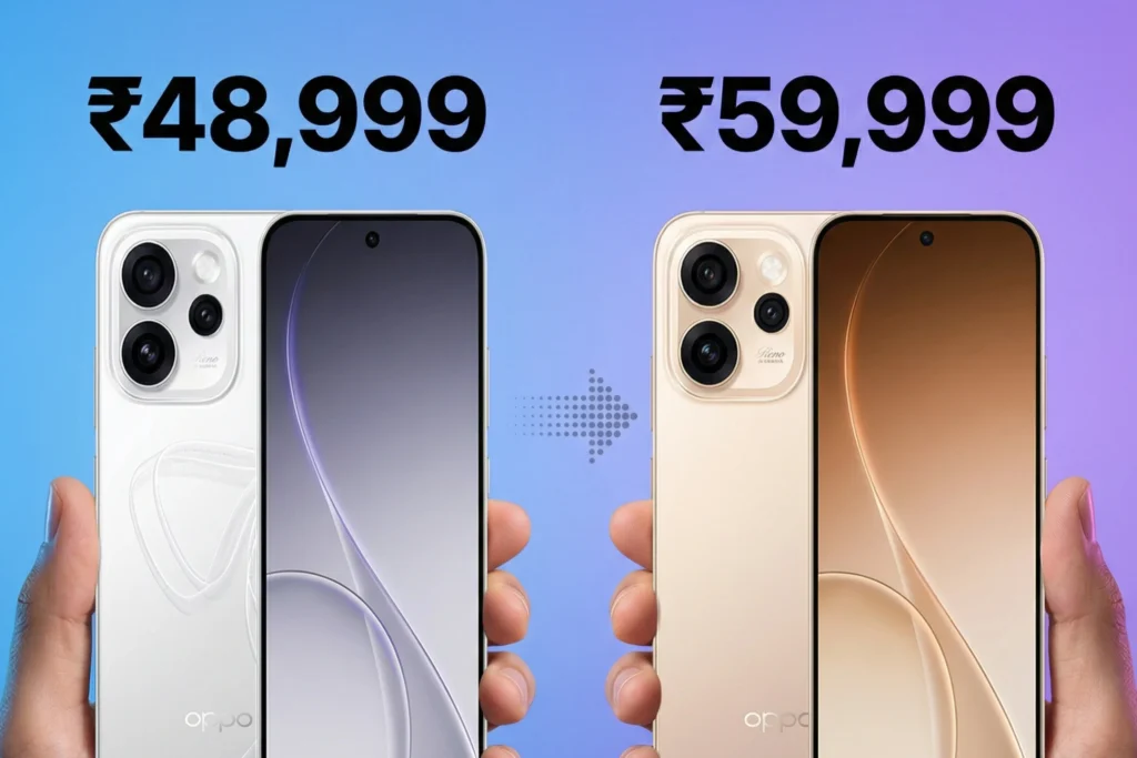 OPPO Reno 15 Pro Mini smartphone with 200MP camera launched in India 2026