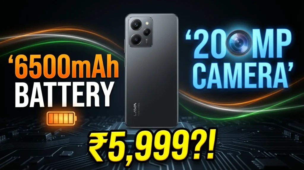Lava Made-in-India Smartphone : 200MP Camera & 6500mAh Battery (Expected)