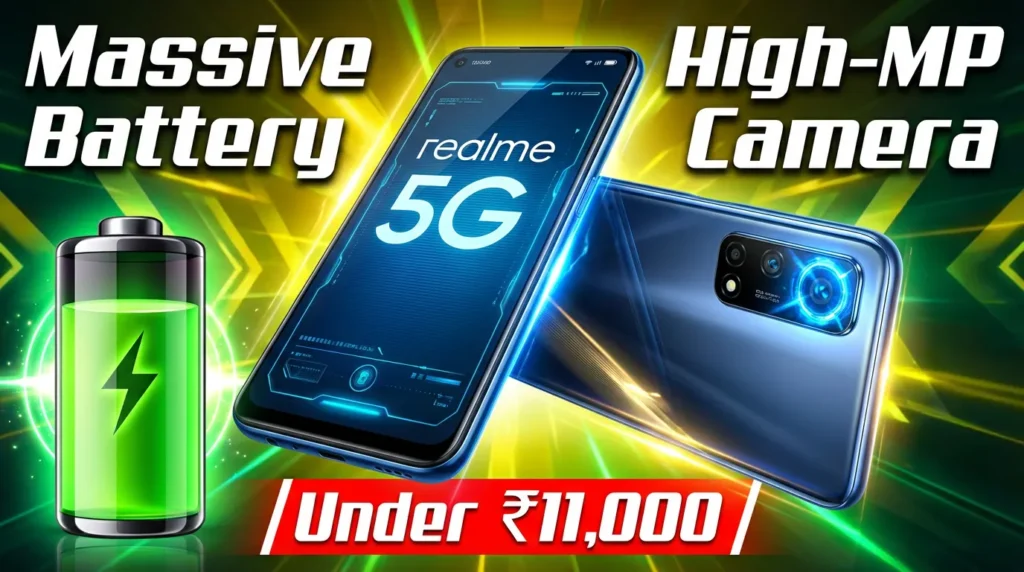 Realme Upcoming 5G Phone : Massive Battery & High-MP Camera under ₹11,000