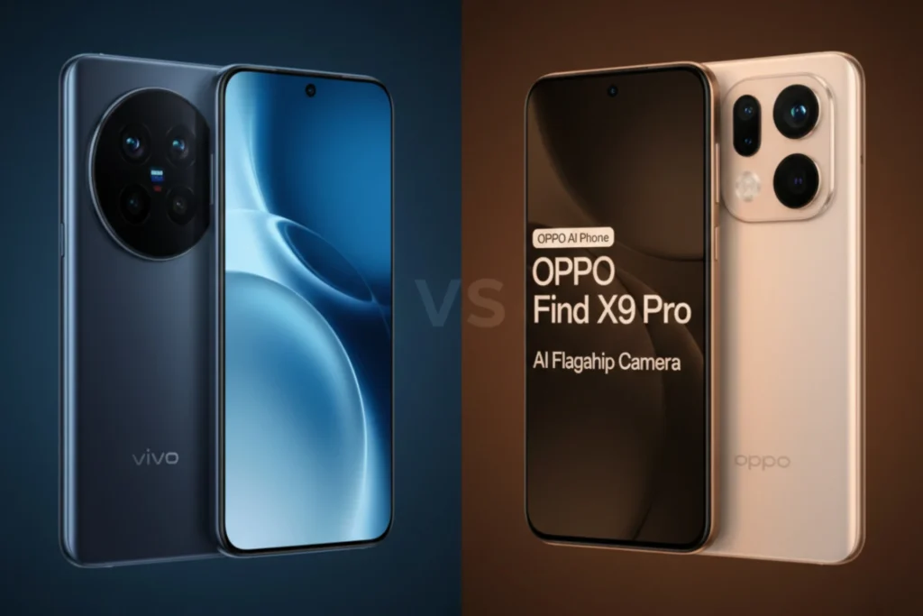 Vivo X300 Pro vs Oppo Find X9 Pro comparison - best camera phones India 2025